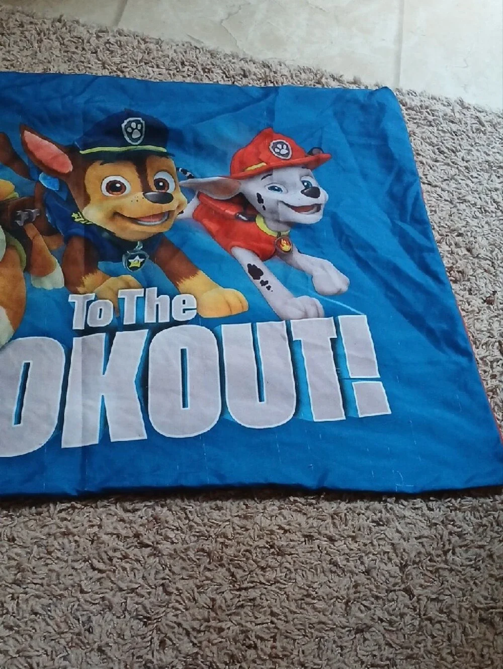 Paw Patrol Red Blue Kids Pillowcase